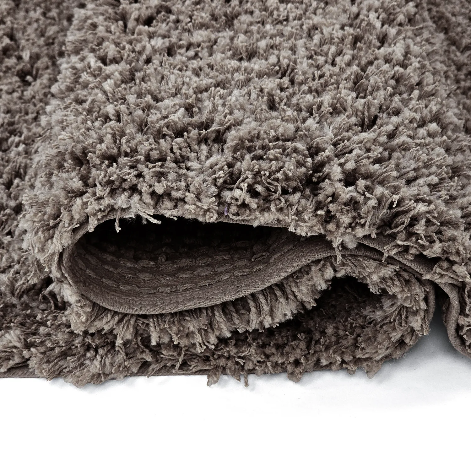 Alfombras de pelo largo - Combarro Solid Cotton Shaggy (taupe)