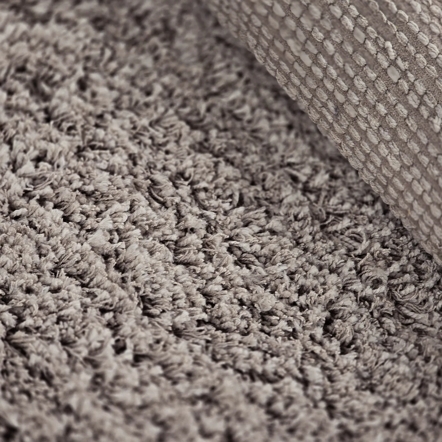 Alfombras de pelo largo - Combarro Solid Cotton Shaggy (taupe)