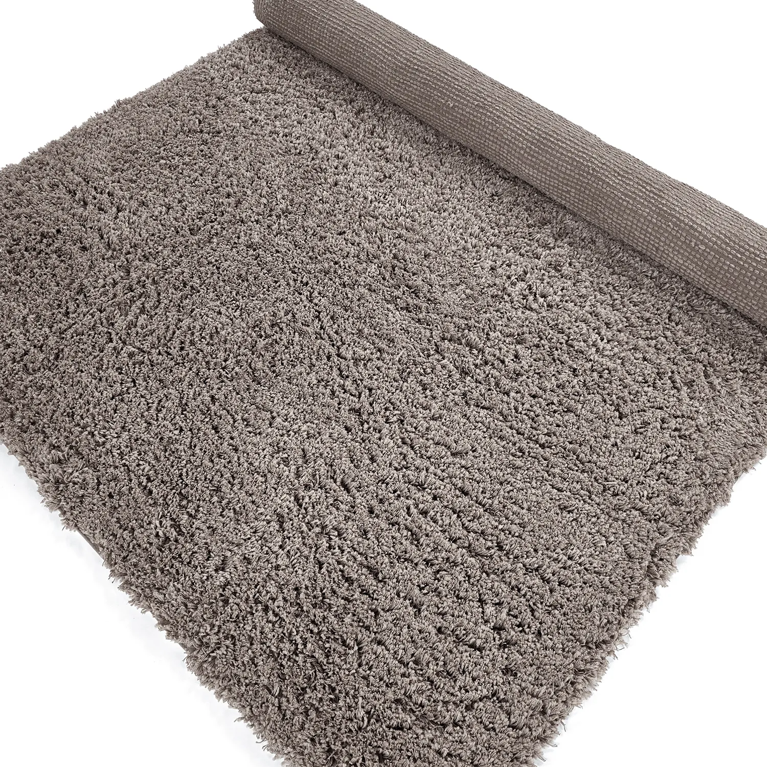 Alfombras de pelo largo - Combarro Solid Cotton Shaggy (taupe)