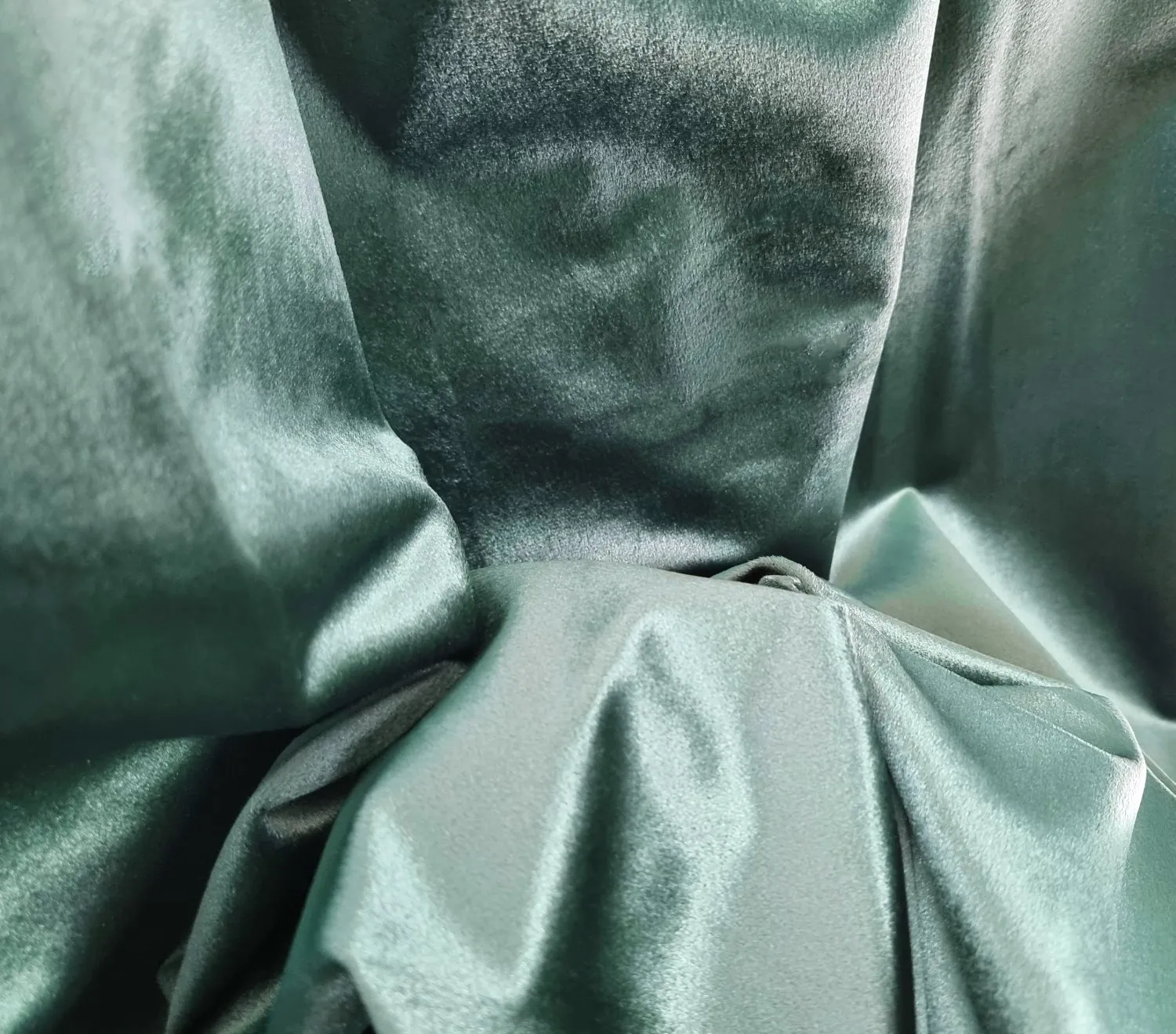 Cortinas - Cortinas de terciopelo Marlyn (verde)