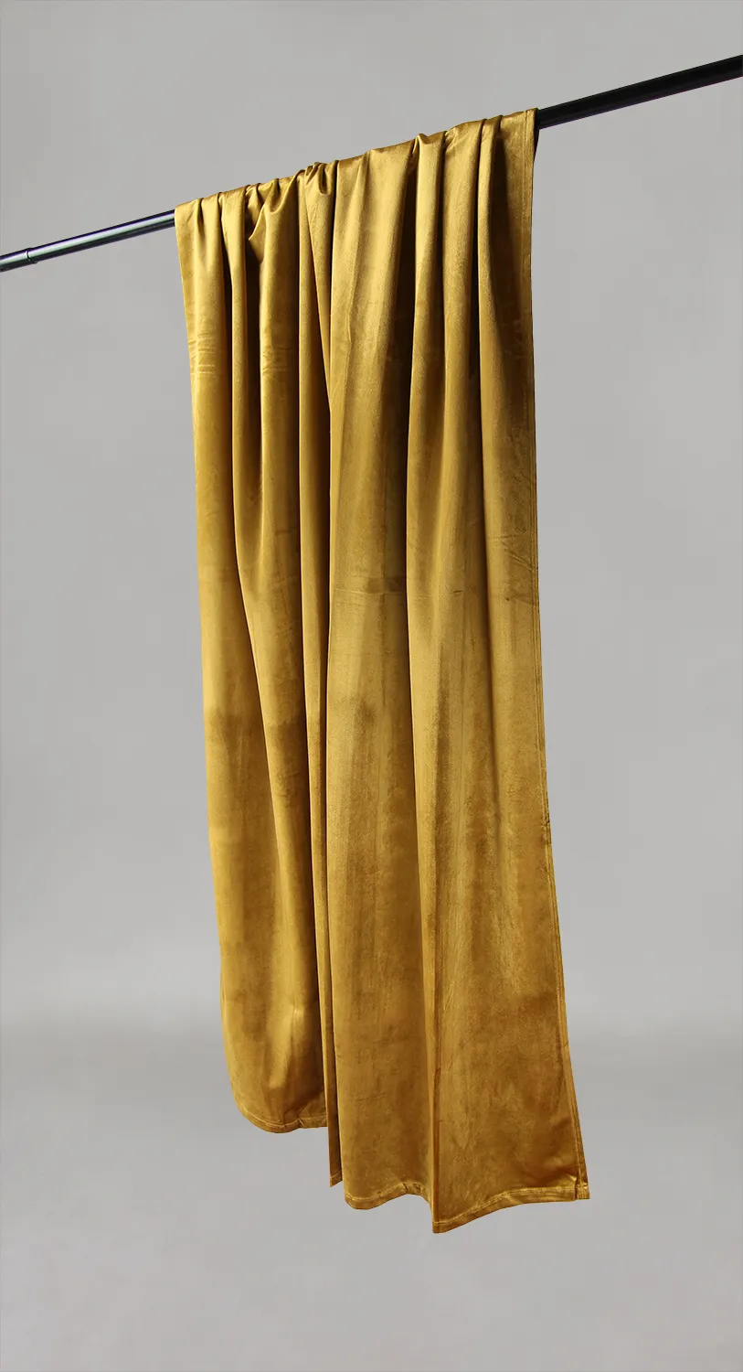 Cortinas - Cortinas de terciopelo Marlyn (amarillo)