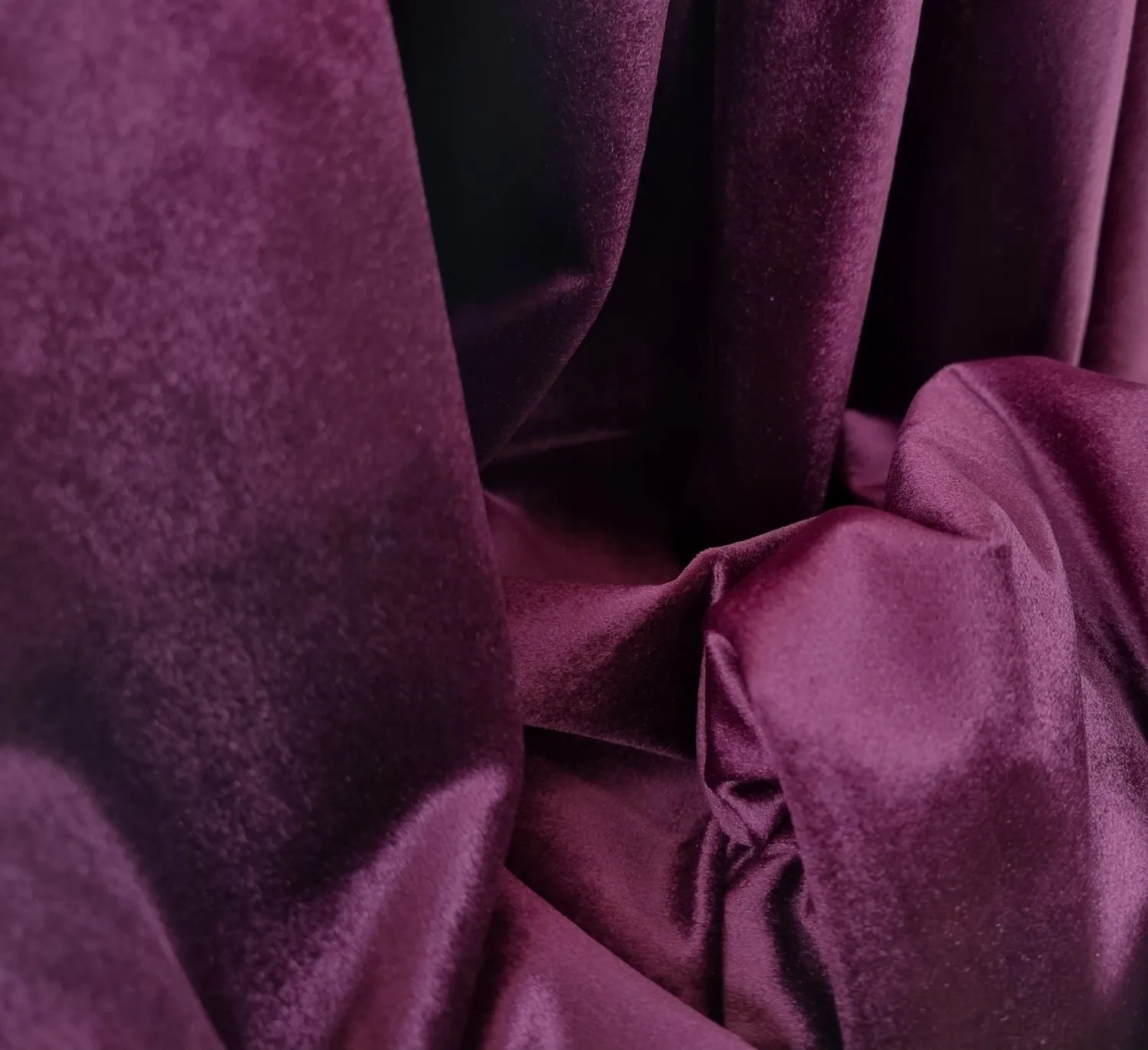 Cortinas - Cortinas de terciopelo Marlyn (morado oscuro)