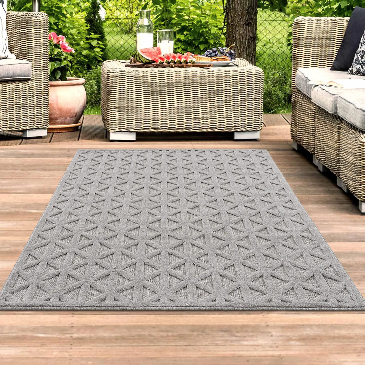 Shaggy Indoor-Outdoor - Aberdeen (gris)