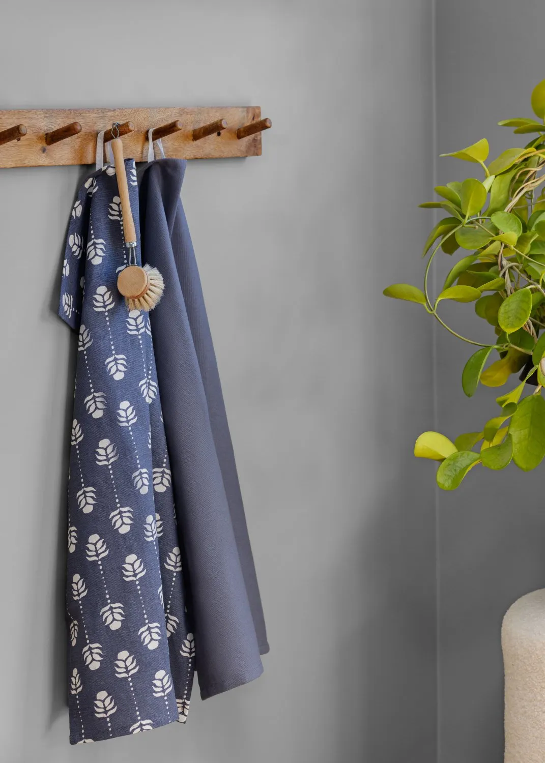 Paños de cocina en paquete de 2 - Sari (azul)