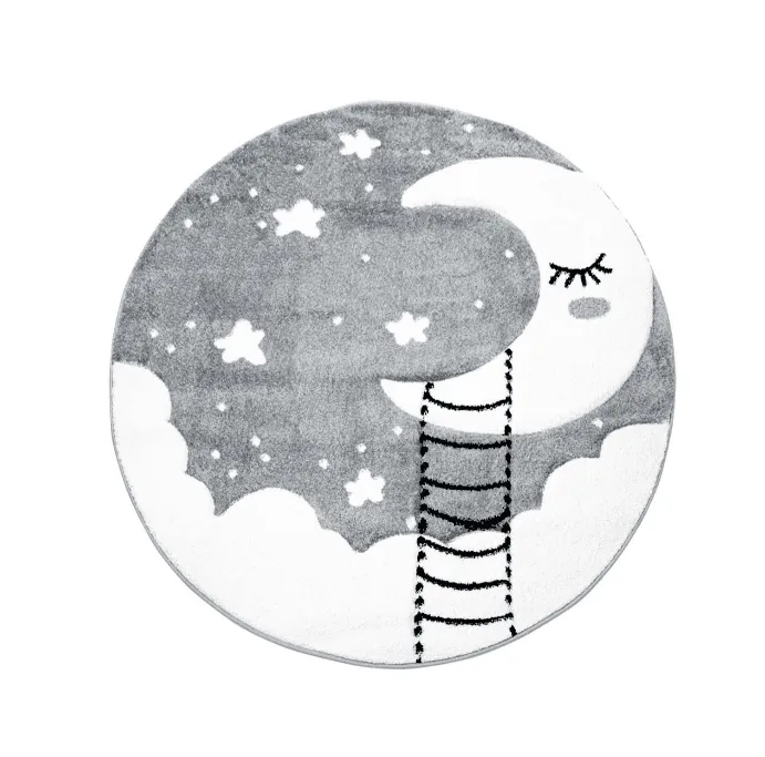 Alfombra infantil - Bueno Moon (gris)