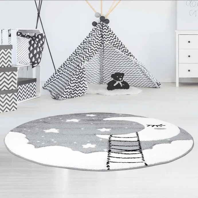 Alfombra infantil - Bueno Moon (gris)