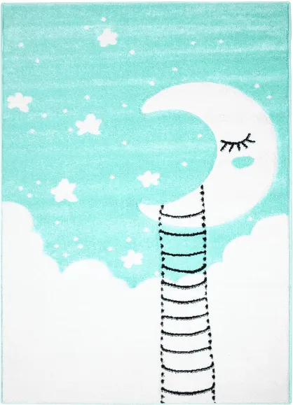 Alfombra infantil - Bueno Moon (turquesa)