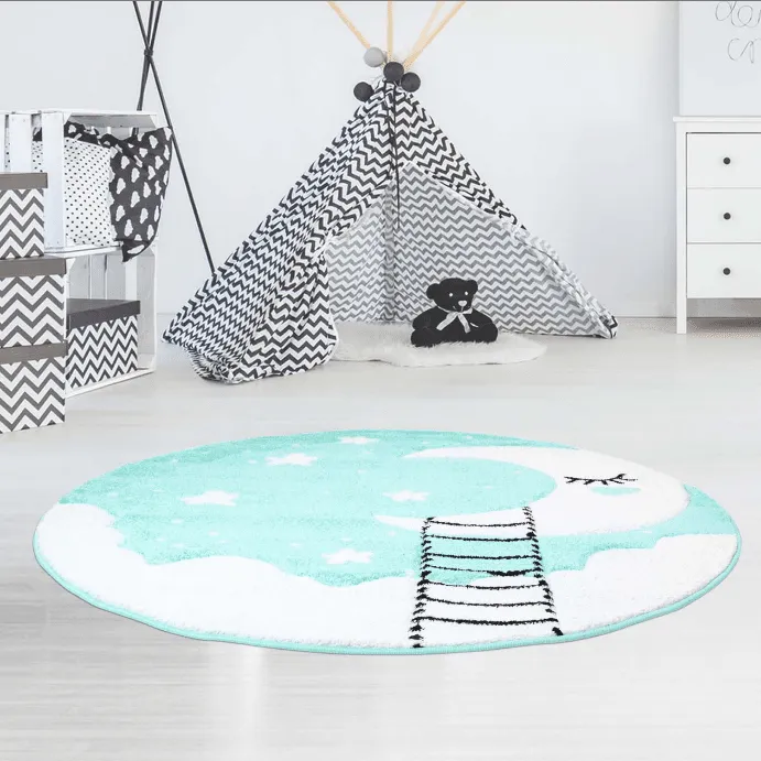 Alfombra infantil - Bueno Moon (turquesa)