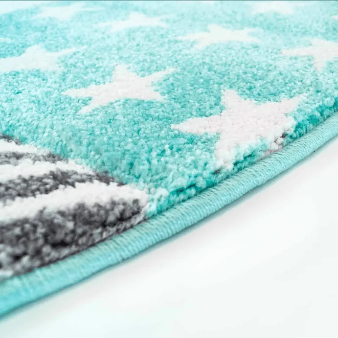 Alfombra infantil - Bueno Night Stars Rund (turquesa)