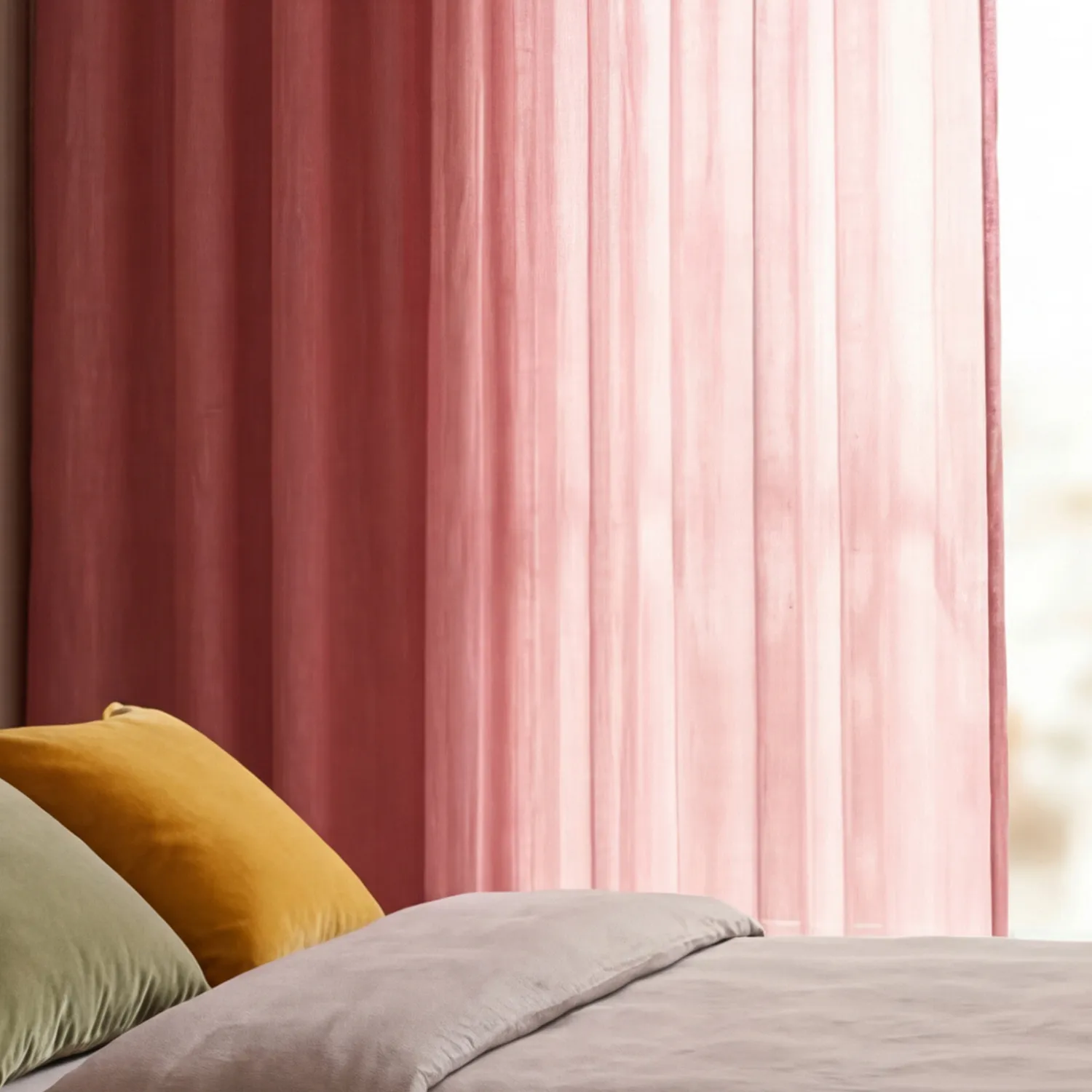 Cortinas Pack de 2 - Cortinas de algodón Selena (terracota)