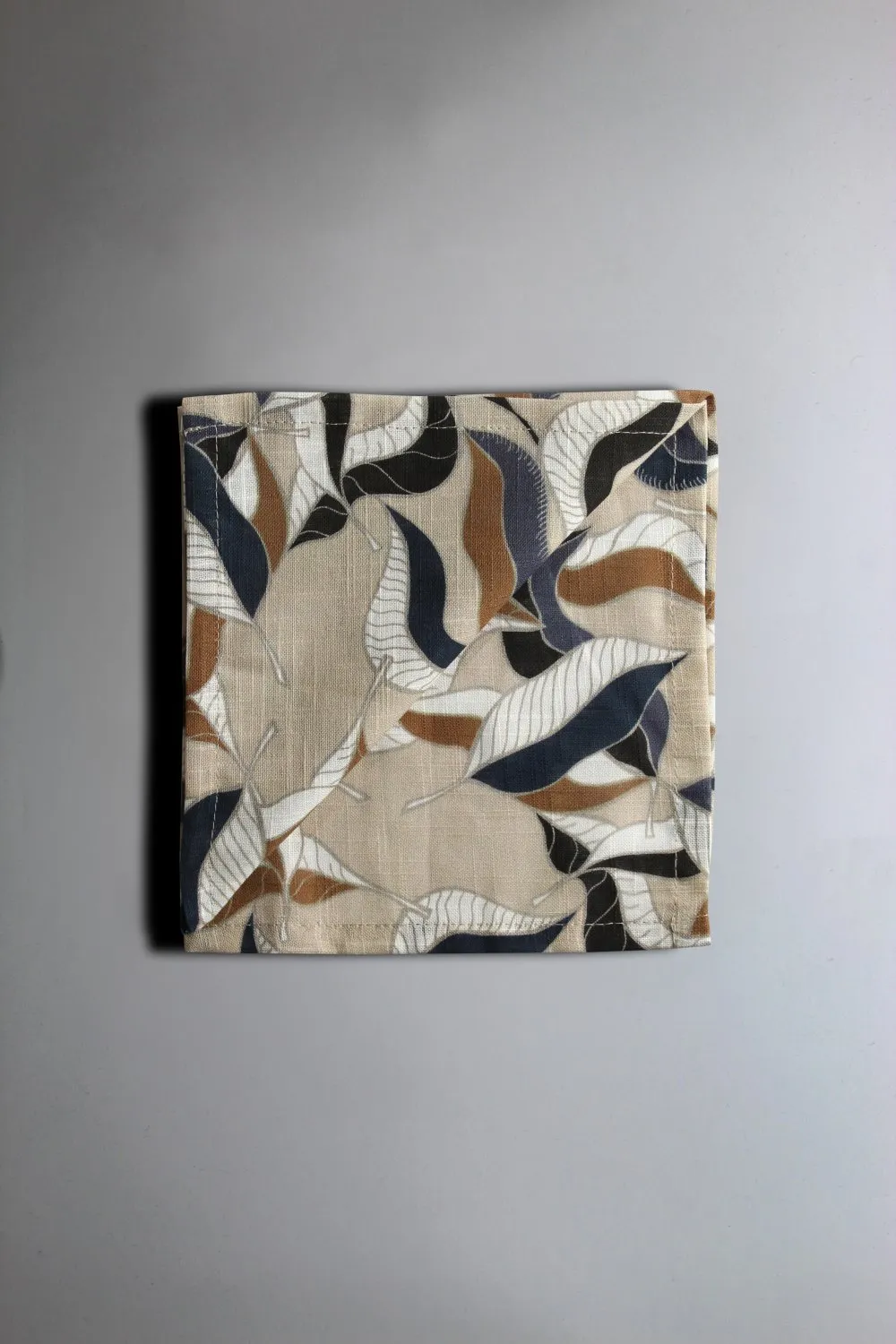 Servilleta en paquete de 4 - Amalie (gris/azul)