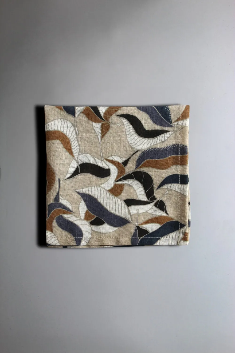 Servilleta en paquete de 4 - Amalie (gris/azul)
