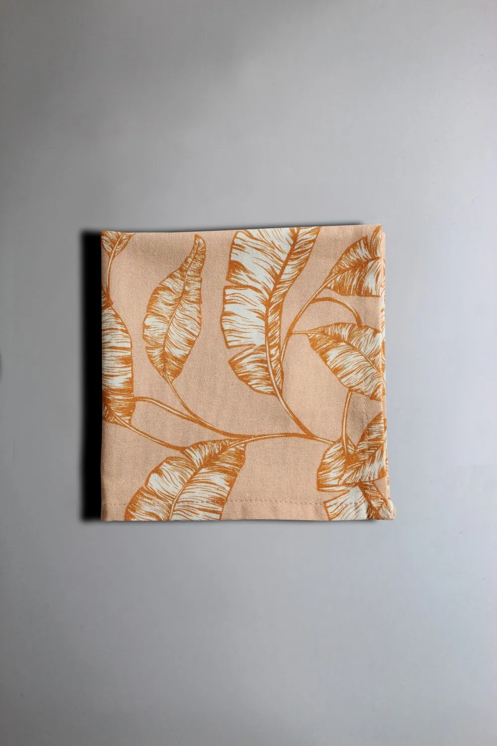 Servilleta en paquete de 4 - Leaves (naranja)