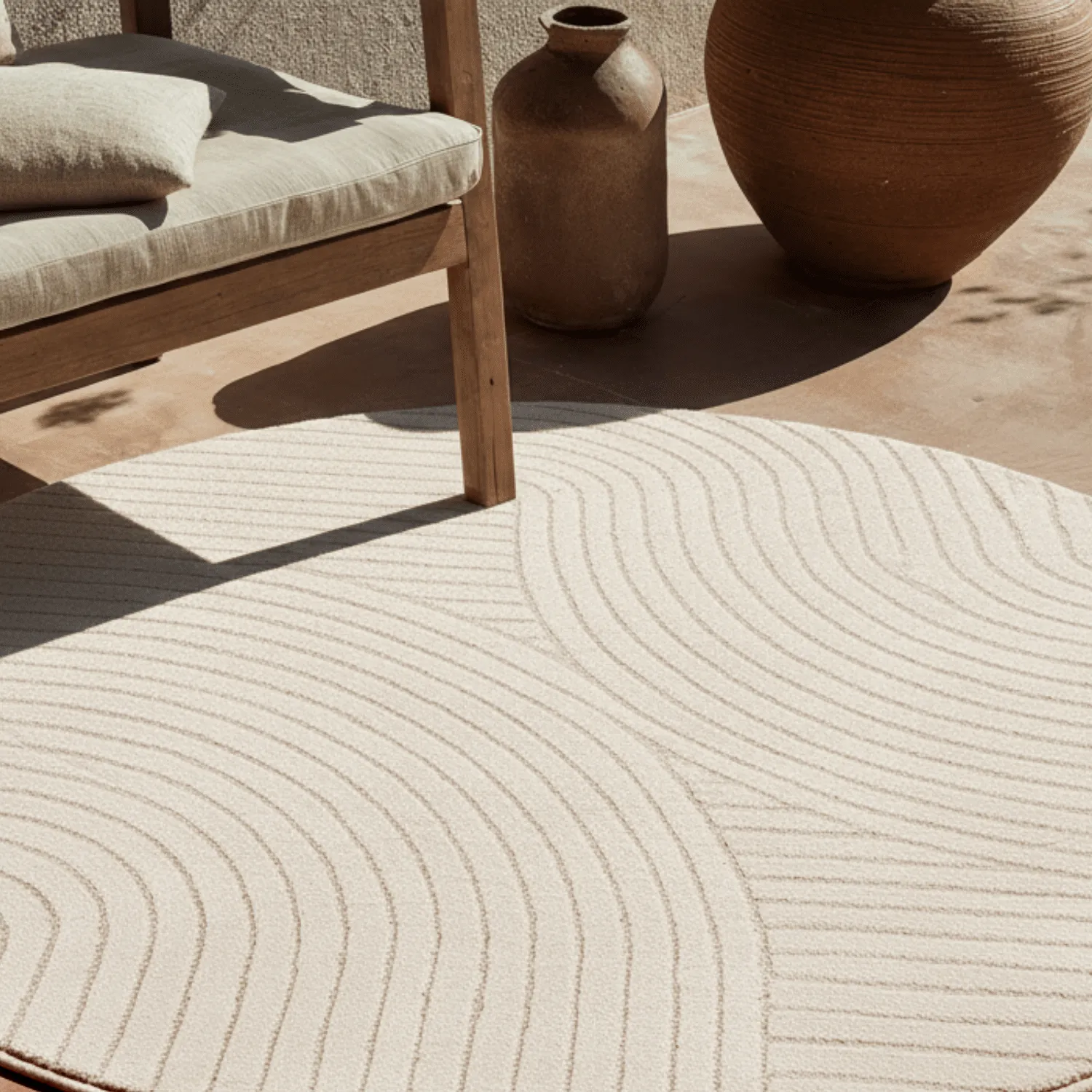 Alfombras redondeadas - Devon (cream)