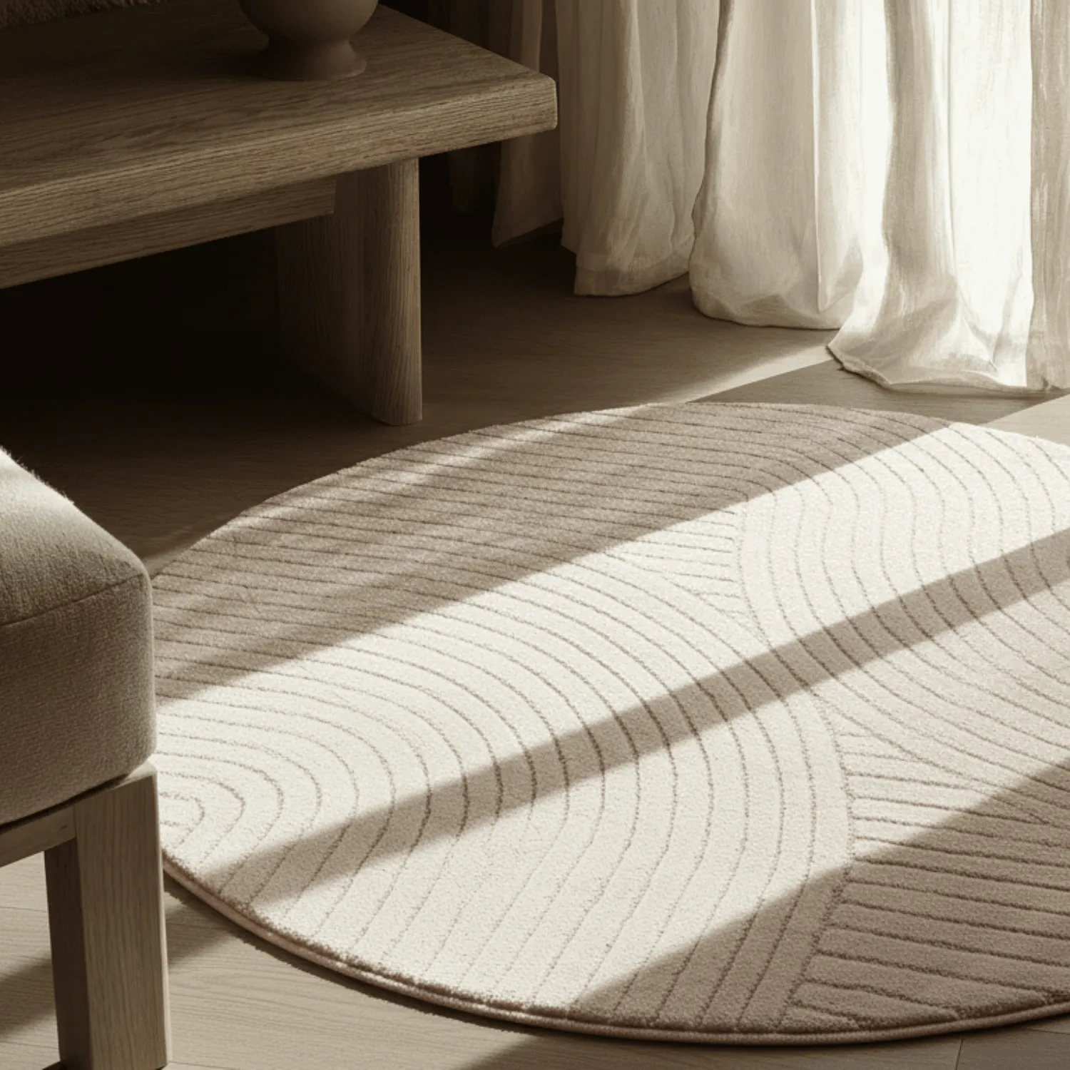 Alfombras redondeadas - Devon (cream)
