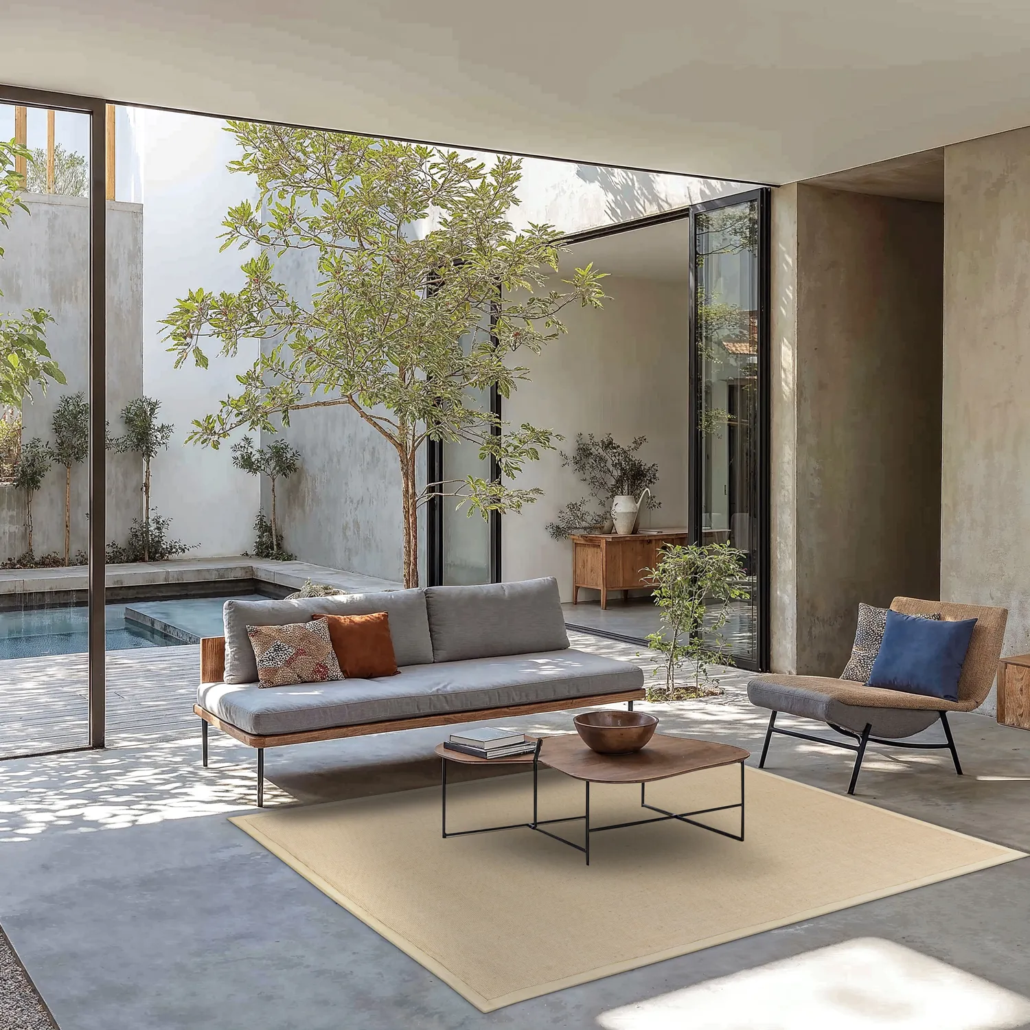 Alfombra de sisal - Agave (arena)