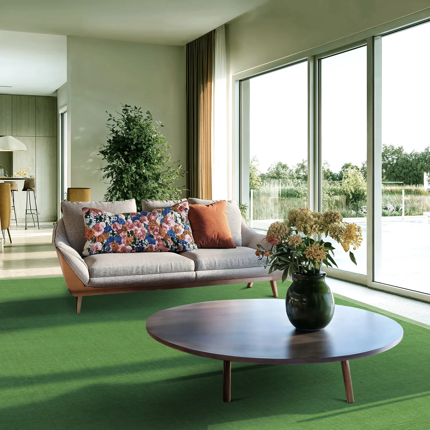 Alfombra de sisal - Agave (verde)