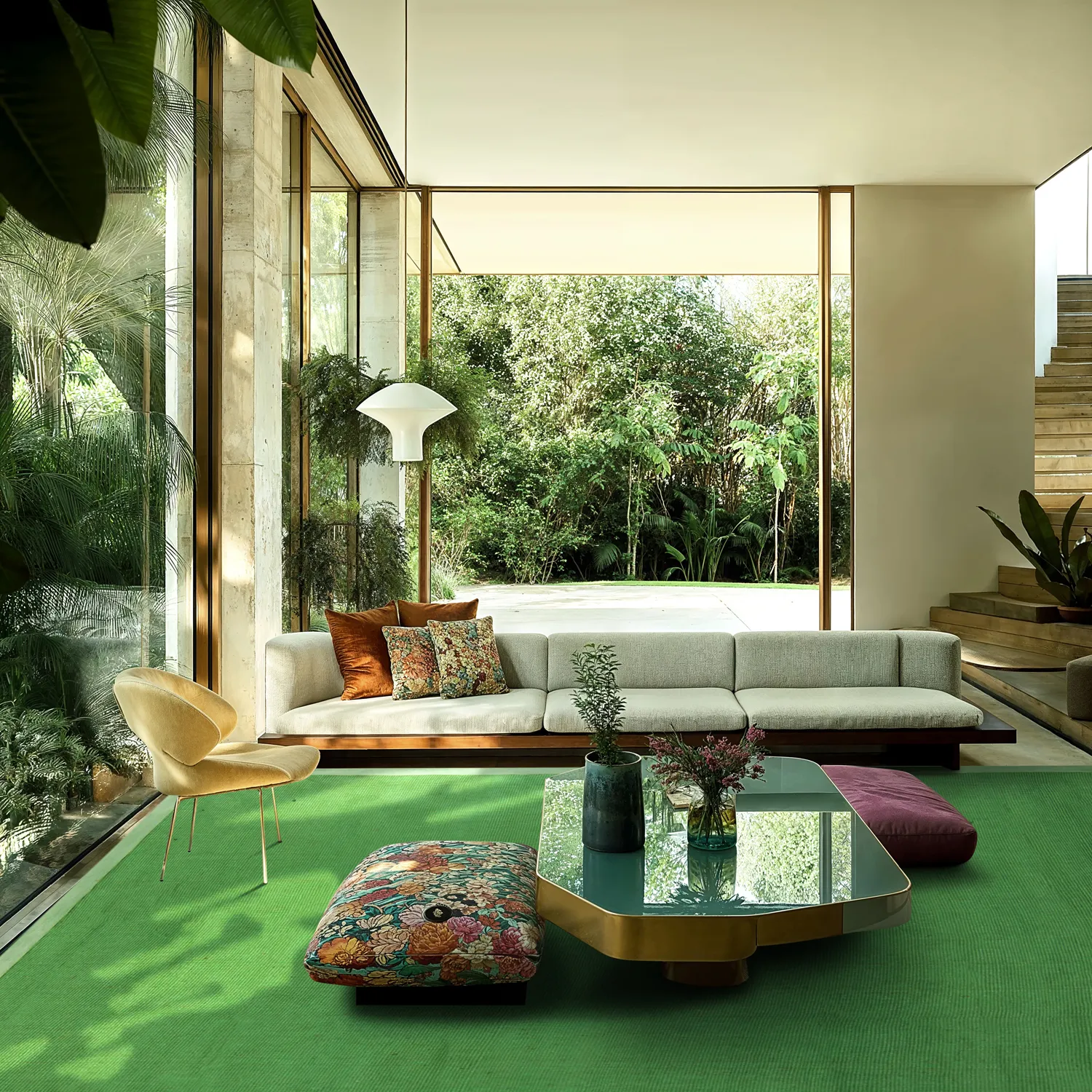 Alfombra de sisal - Agave (verde)