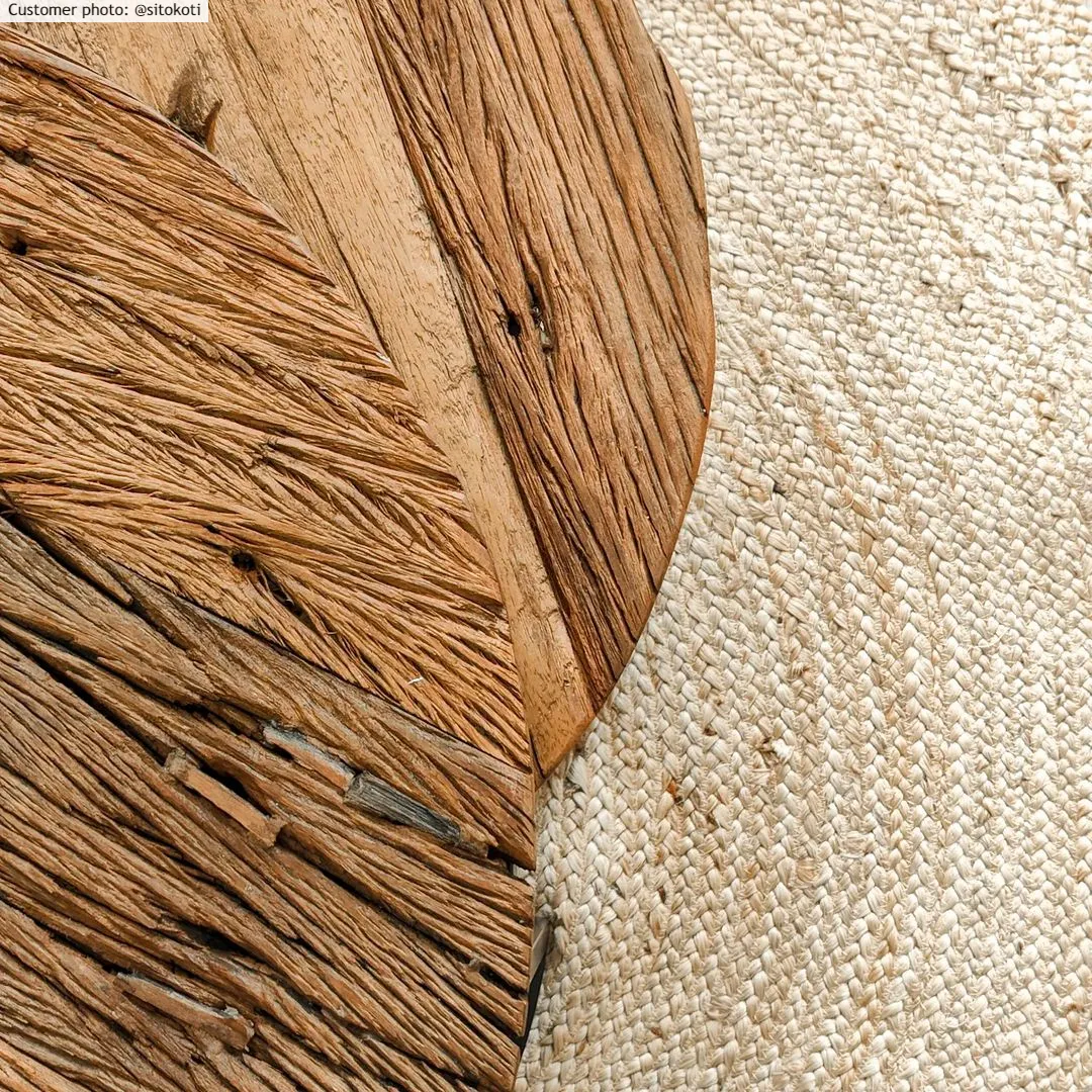 Alfombras redondeadas - Natural (yute)