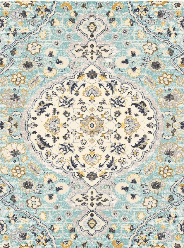 Alfombra Wilton - Mojácar (azul)