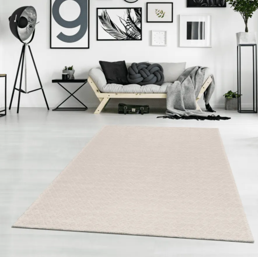 Alfombra de algodón - Saltnes (beige)