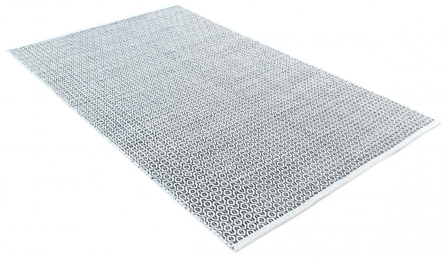 Alfombra de Lana - Snowshill (negro/blanco)