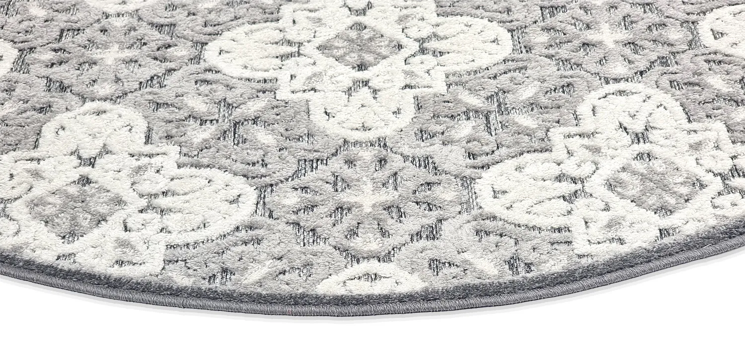 Alfombras redondeadas - Indoor/Outdoor Hampton (gris)