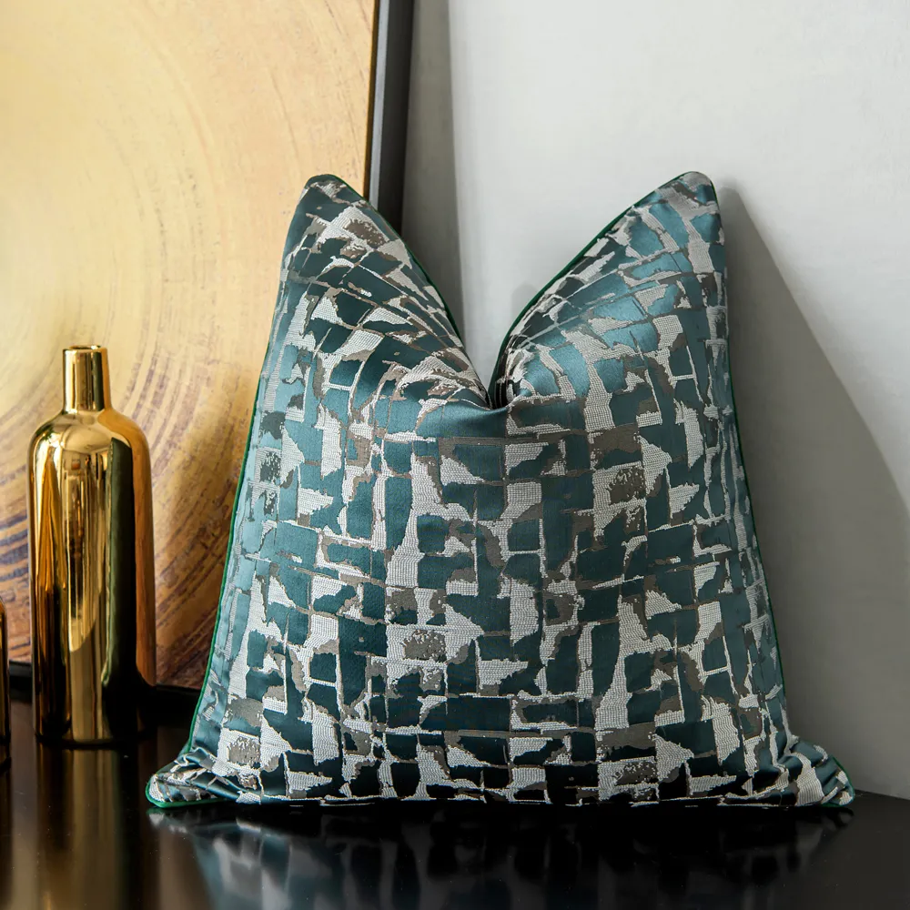 Funda de almohada - Square Luxury 45 x 45 cm (verde/multi)