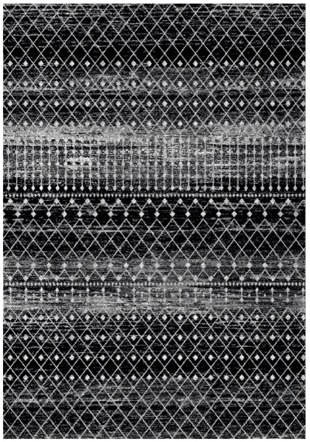 Alfombra Wilton - Stella (negro/blanco)