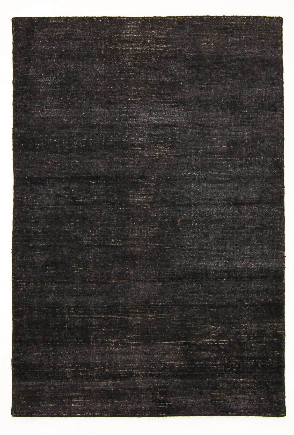 Alfombra de seda de bambú - Faliraki (negro)