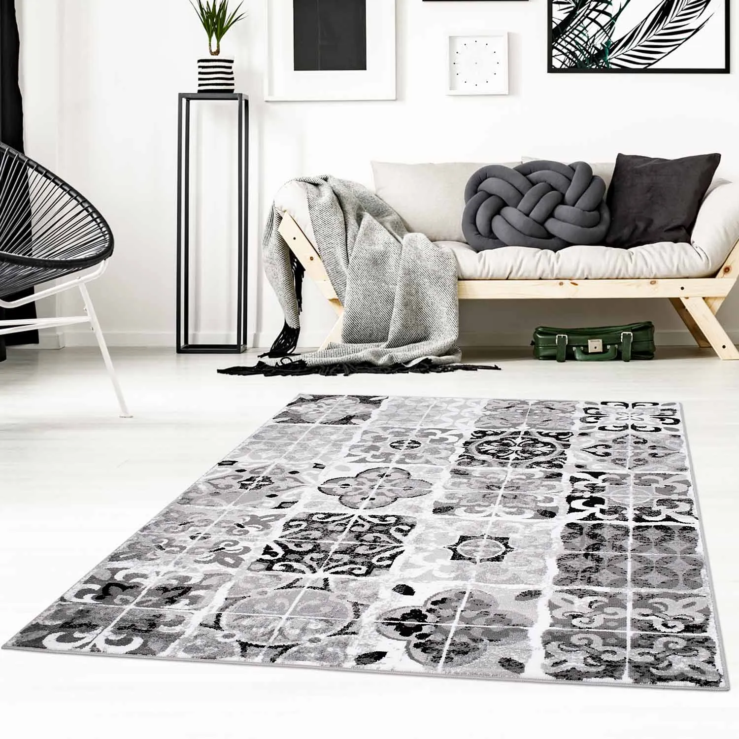 Alfombra Wilton - Nebikat (gris)