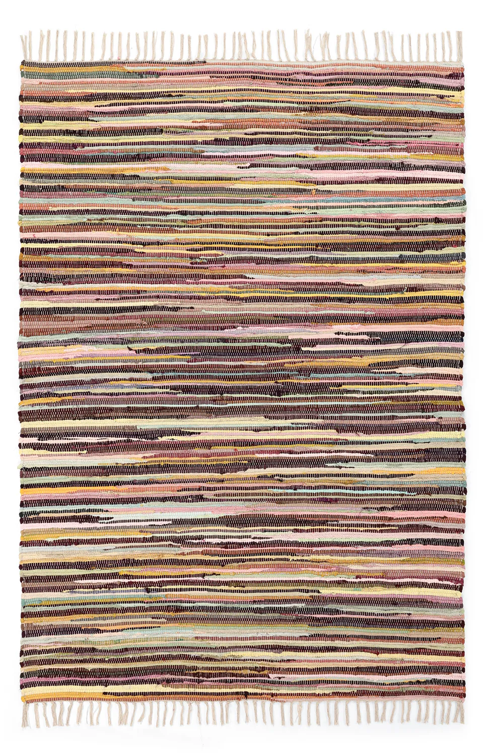 Alfombra de trapo - Happy (amarillo/multicolor)