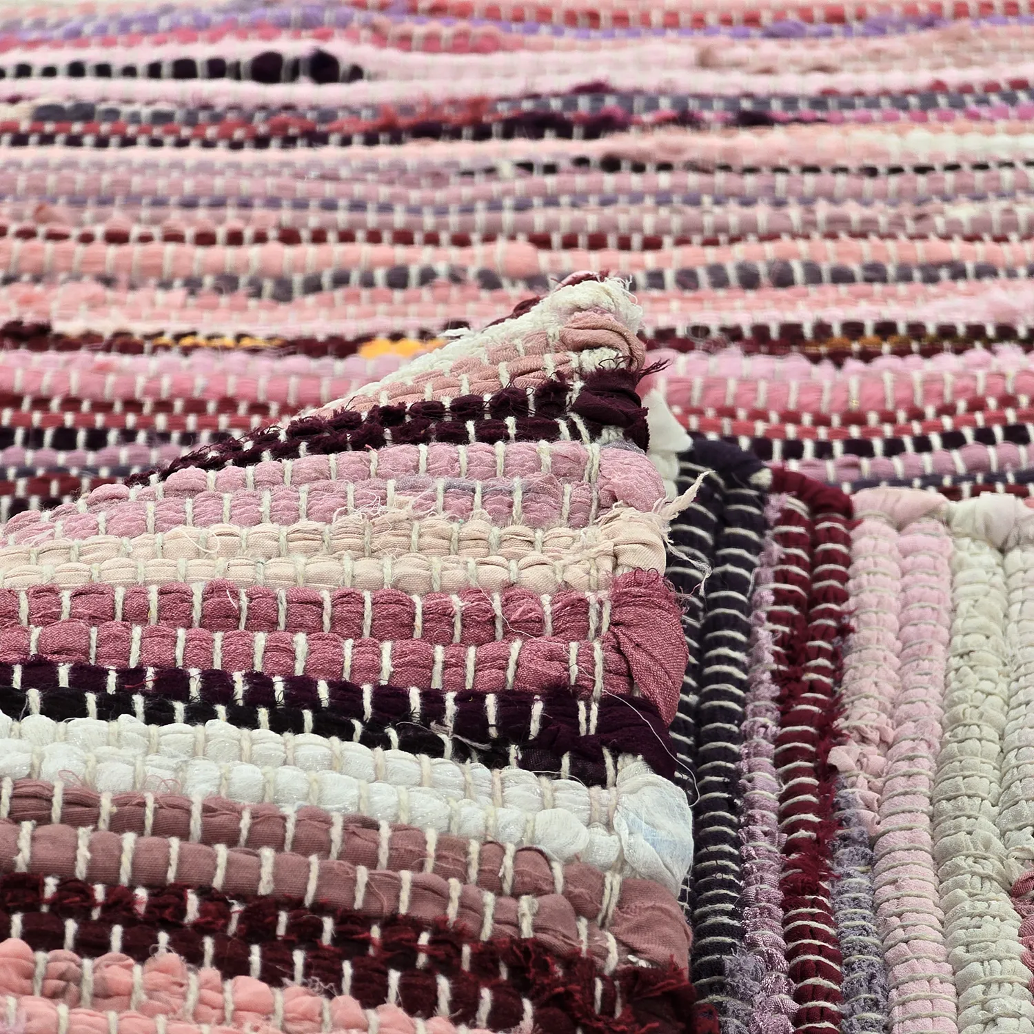 Alfombra de trapo - Home (rosa/multicolor)