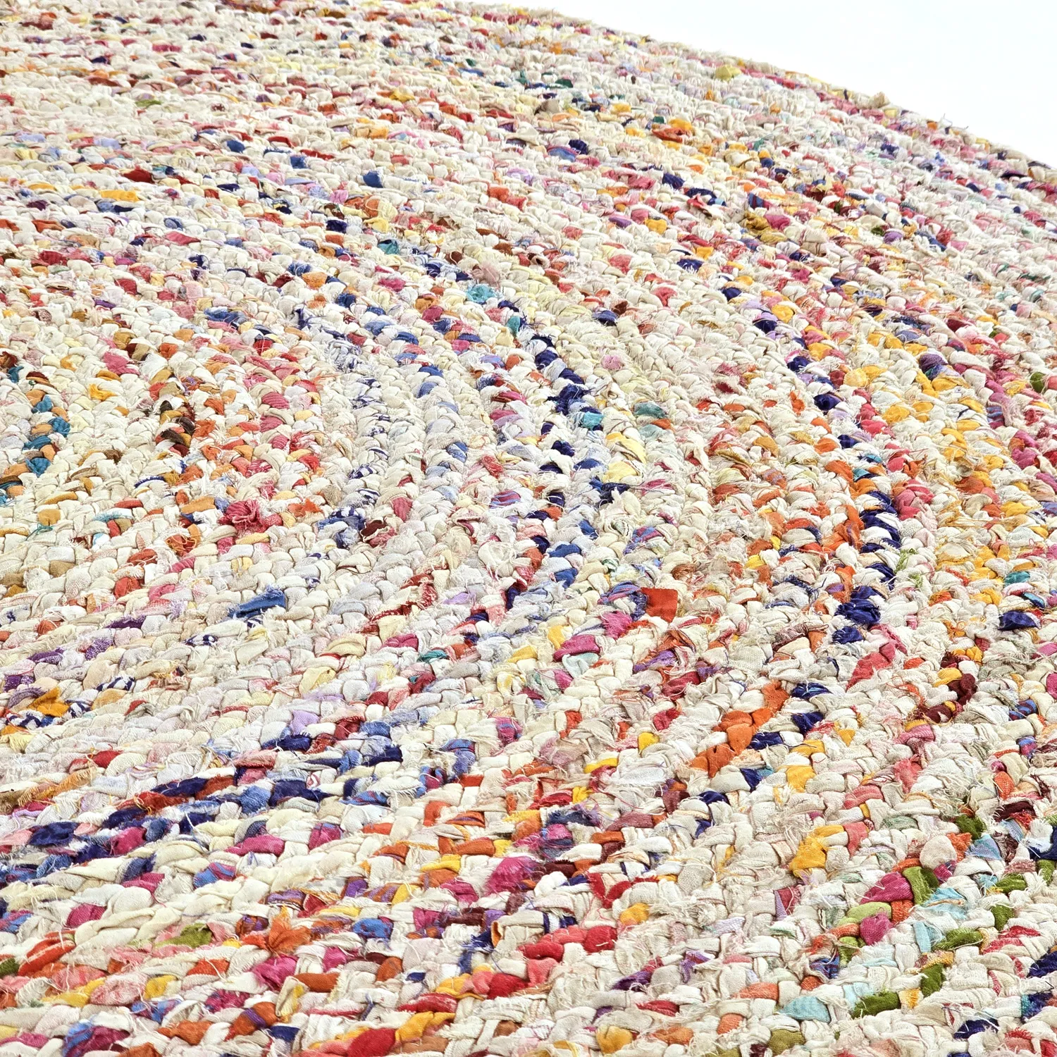 Alfombras redondeadas - San Fransisco (blanco/multi)