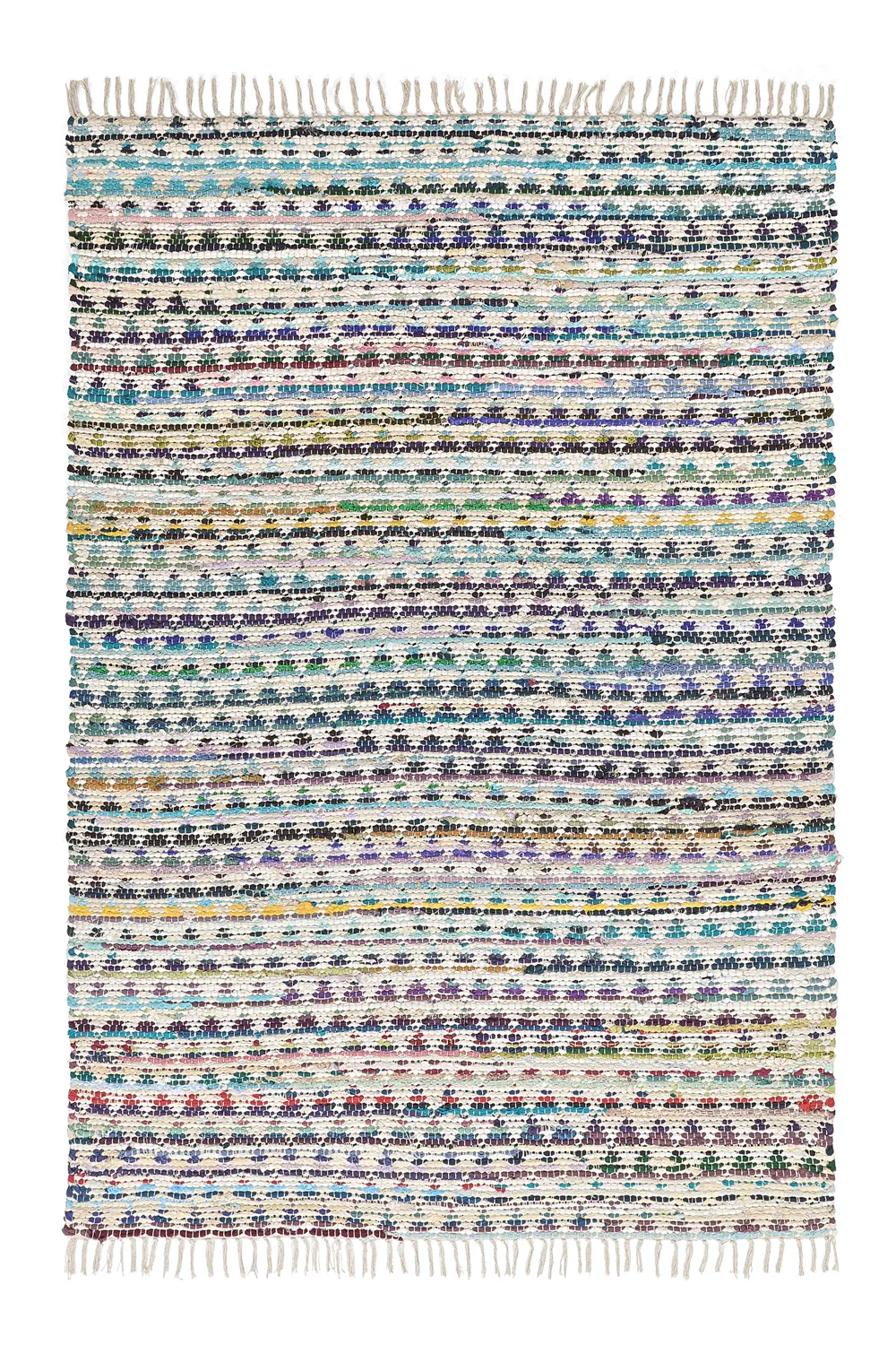 Alfombra de trapo - Lindby (azul/multicolor)