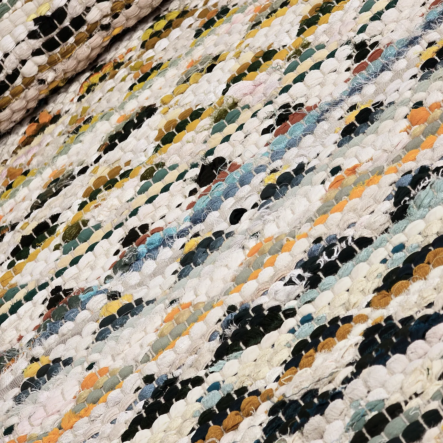 Alfombra de trapo - Lindby (amarillo/multicolor)