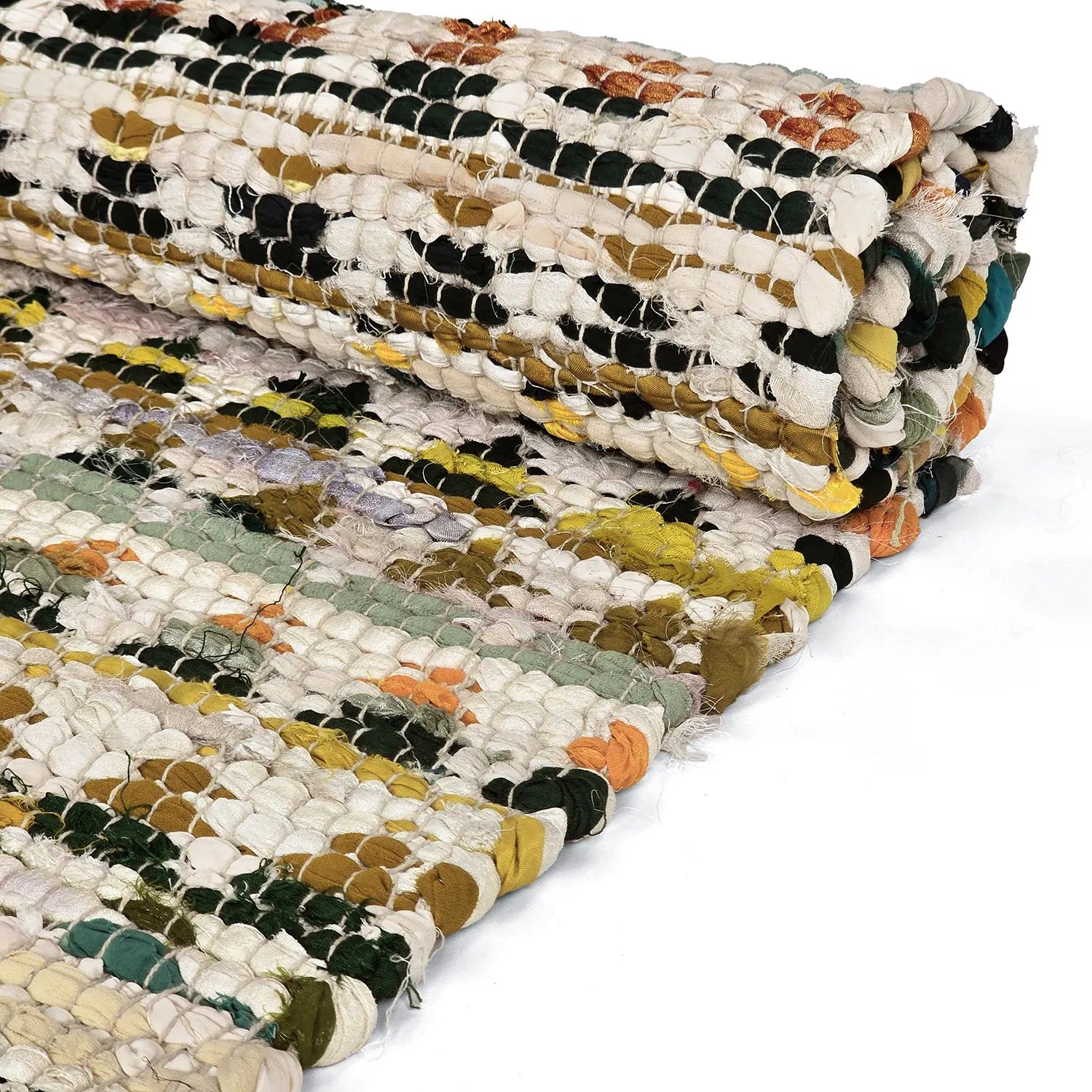 Alfombra de trapo - Lindby (amarillo/multicolor)
