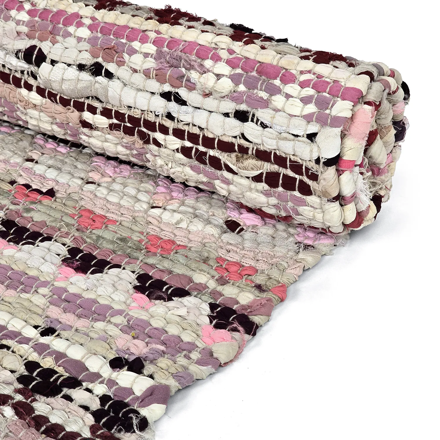 Alfombra de trapo - Lindby (rosa/multicolor)