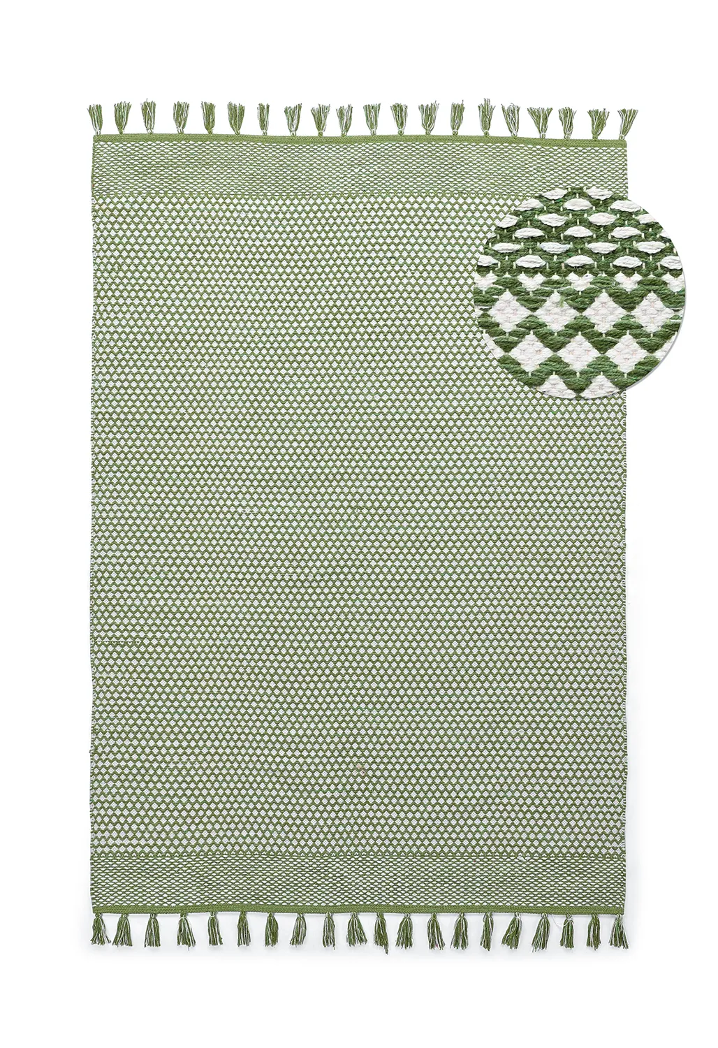 Alfombra de trapo - Vinga (verde)