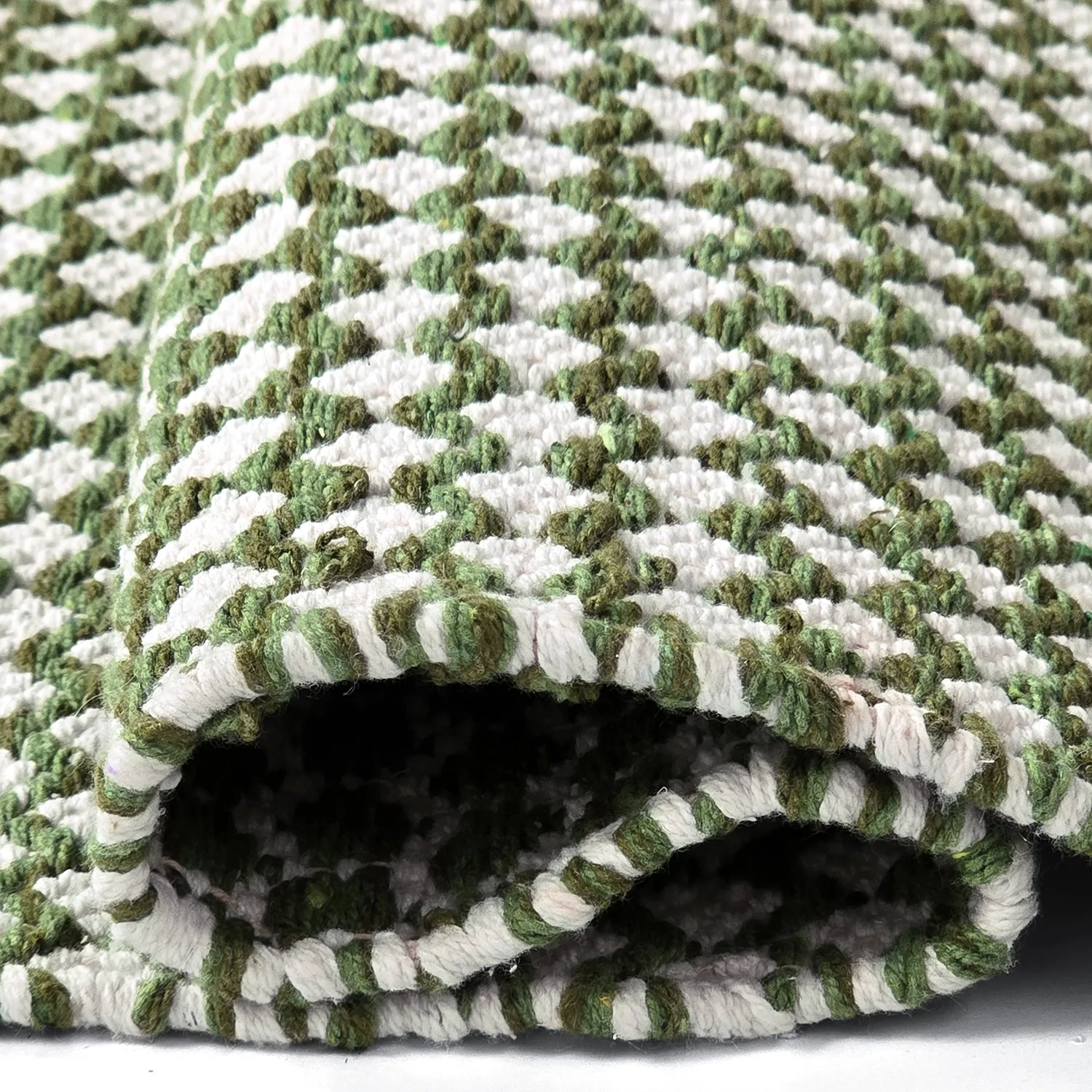 Alfombra de trapo - Vinga (verde)