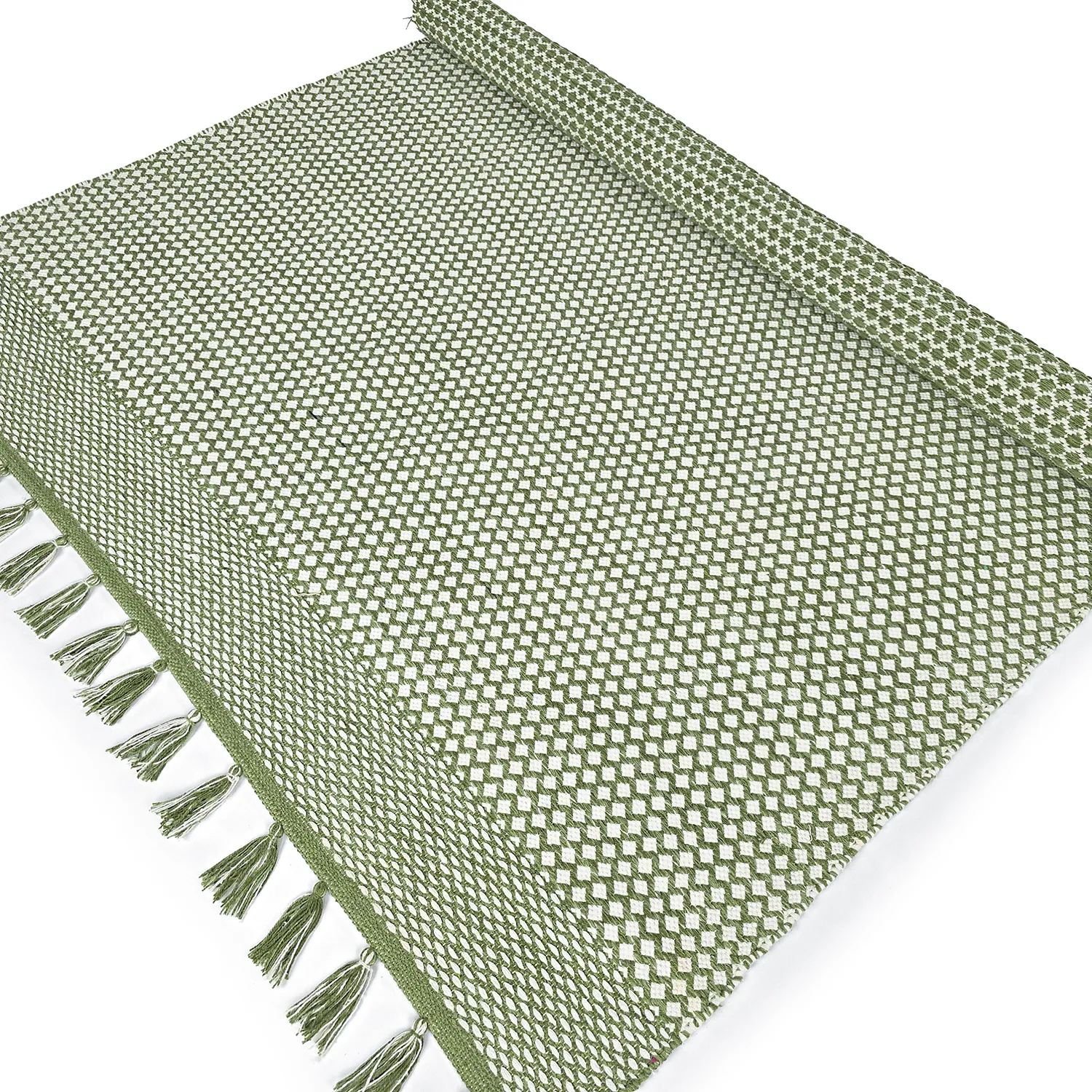 Alfombra de trapo - Vinga (verde)