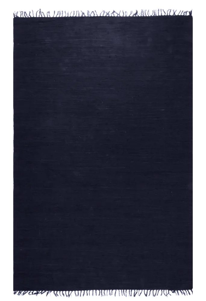 Alfombra de algodón - Silje (azul/azul oscuro)