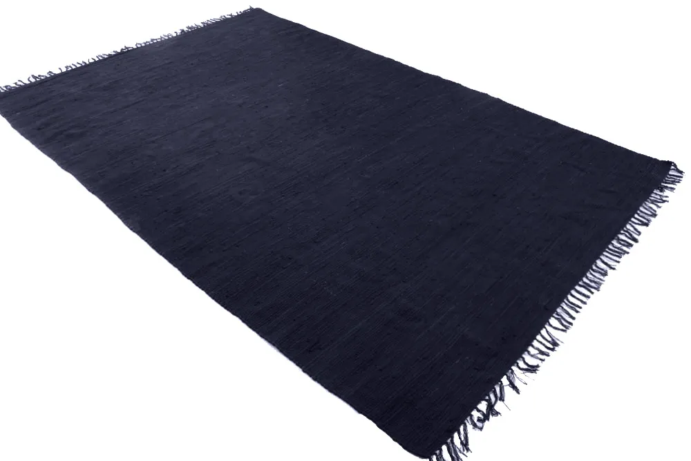 Alfombra de algodón - Silje (azul/azul oscuro)