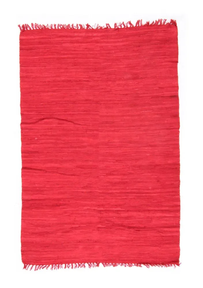 Alfombra de algodón - Silje (rojo)