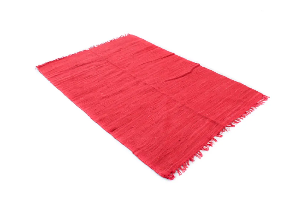 Alfombra de algodón - Silje (rojo)