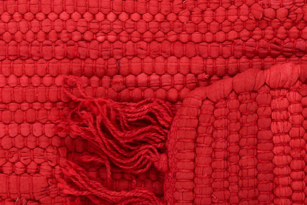 Alfombra de algodón - Silje (rojo)