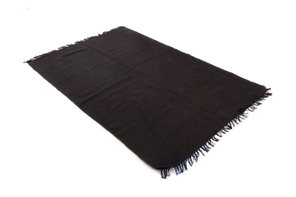 Alfombra de algodón - Silje (negro)