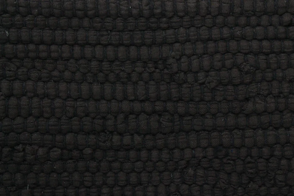 Alfombra de algodón - Silje (negro)