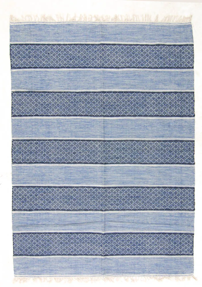 Alfombra de algodón - Visby (azul)