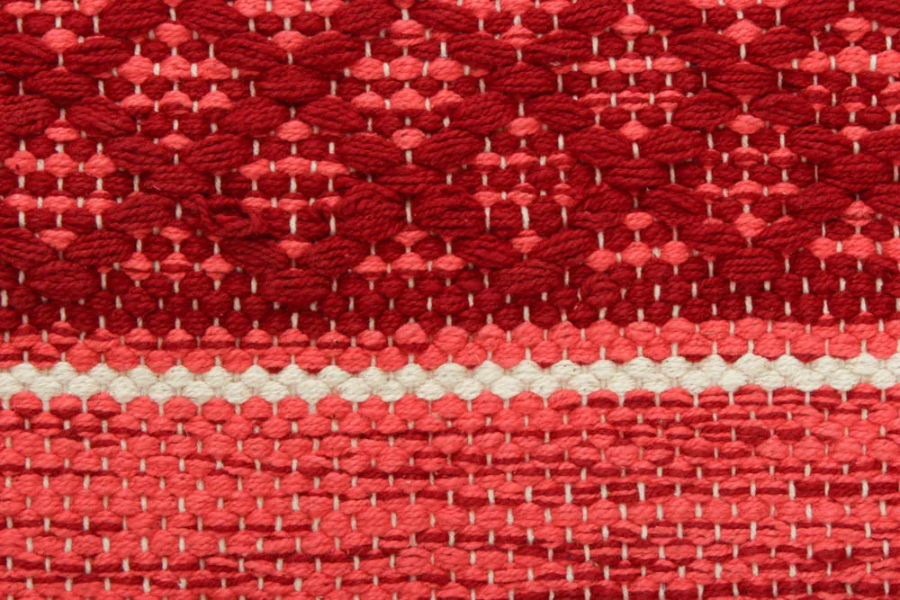 Alfombra de algodón - Visby (rojo)